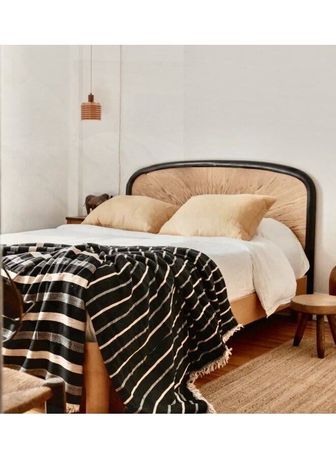 Winslow Linen Blend Fleece Throw