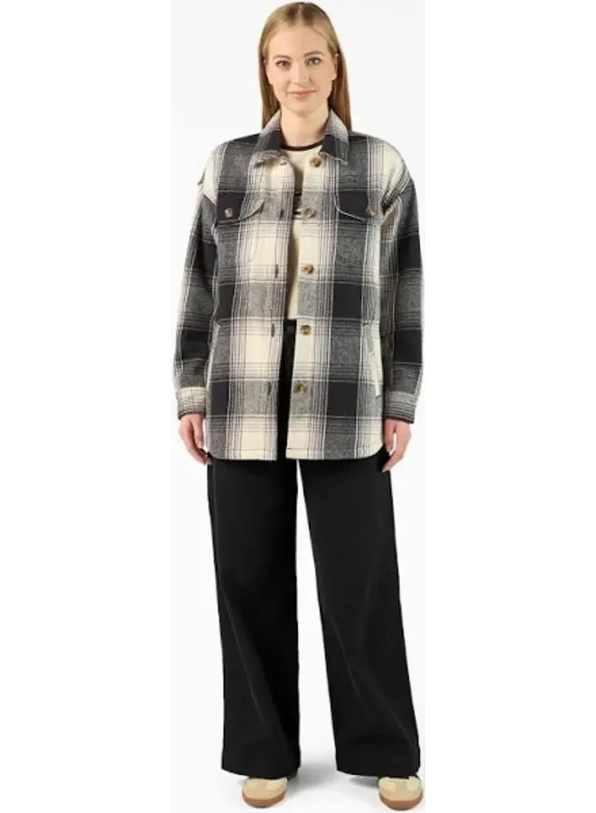 Womens Plaid Flannel Shacket