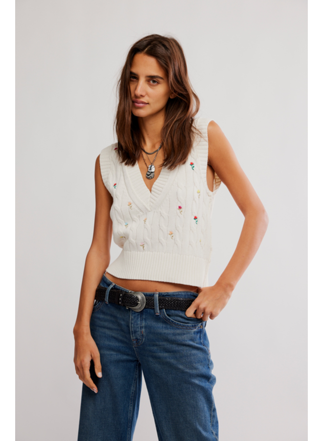 Plumeria Floral Vest