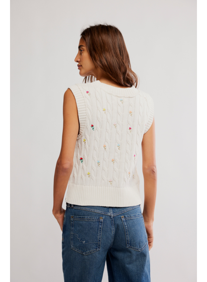 Plumeria Floral Vest