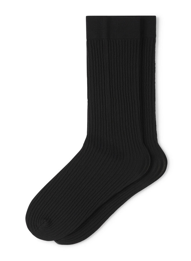 Sheer Rib Knee High Socks one size