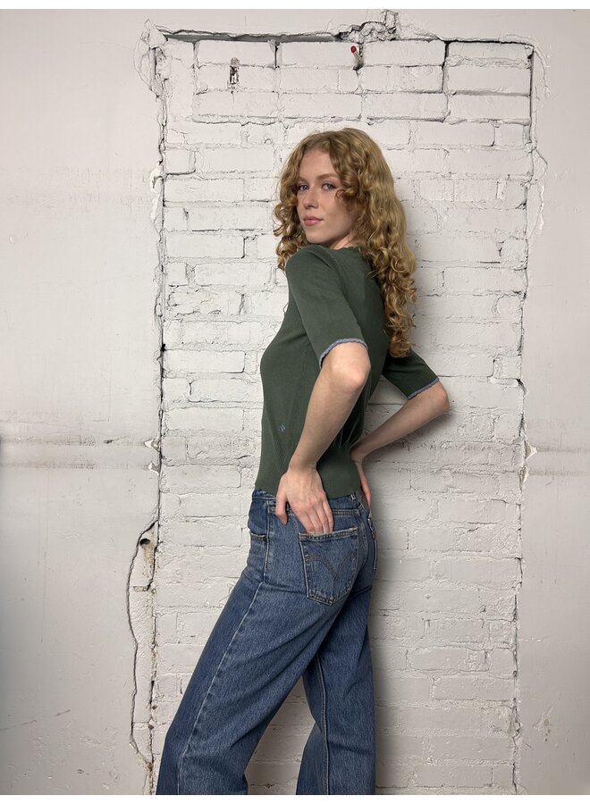 Crew Neck Short Sleeve Pullover