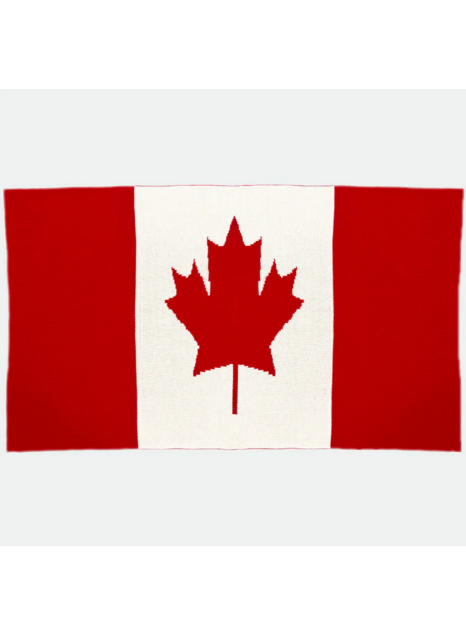 Canadian Flag Throw Blanket