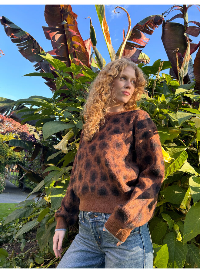 Fuzzy Jacquard Pullover