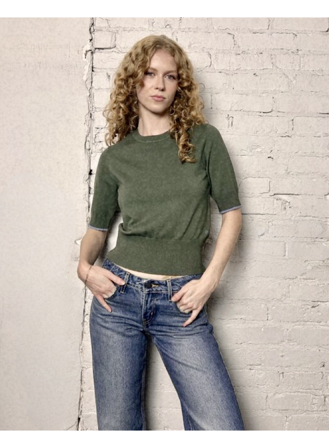 Crew Neck Short Sleeve Pullover