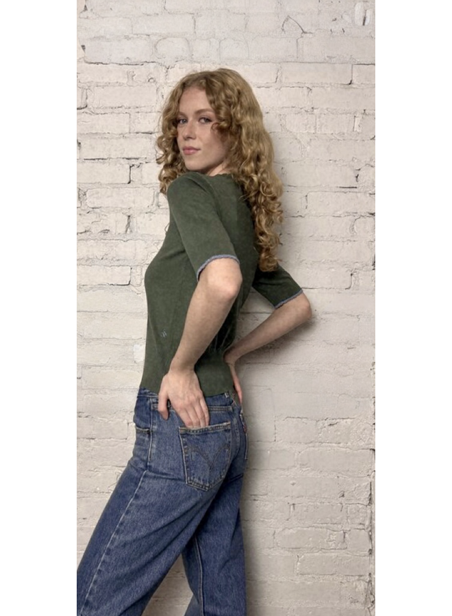 Crew Neck Short Sleeve Pullover