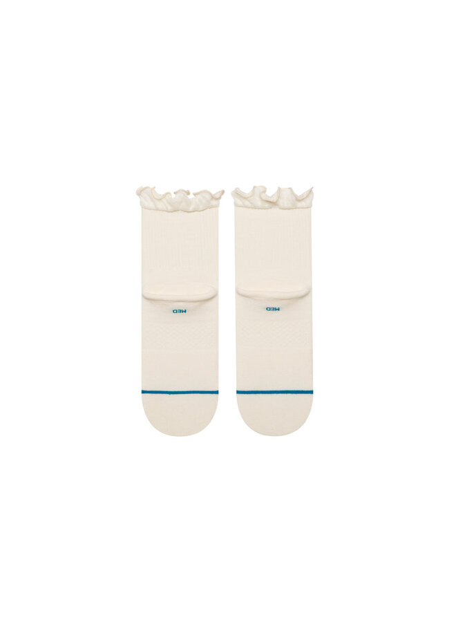 Womens Ruffle Icon Quarter Sock