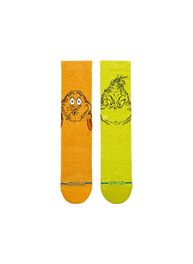Grinch and Max Crew Socks