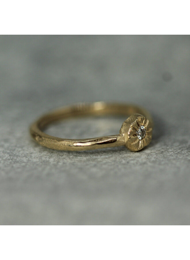 Little Sun Diamond Ring