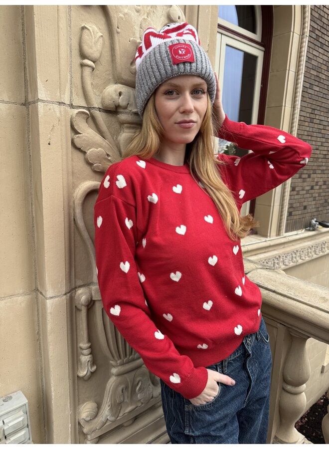 Falling Hearts Sweater