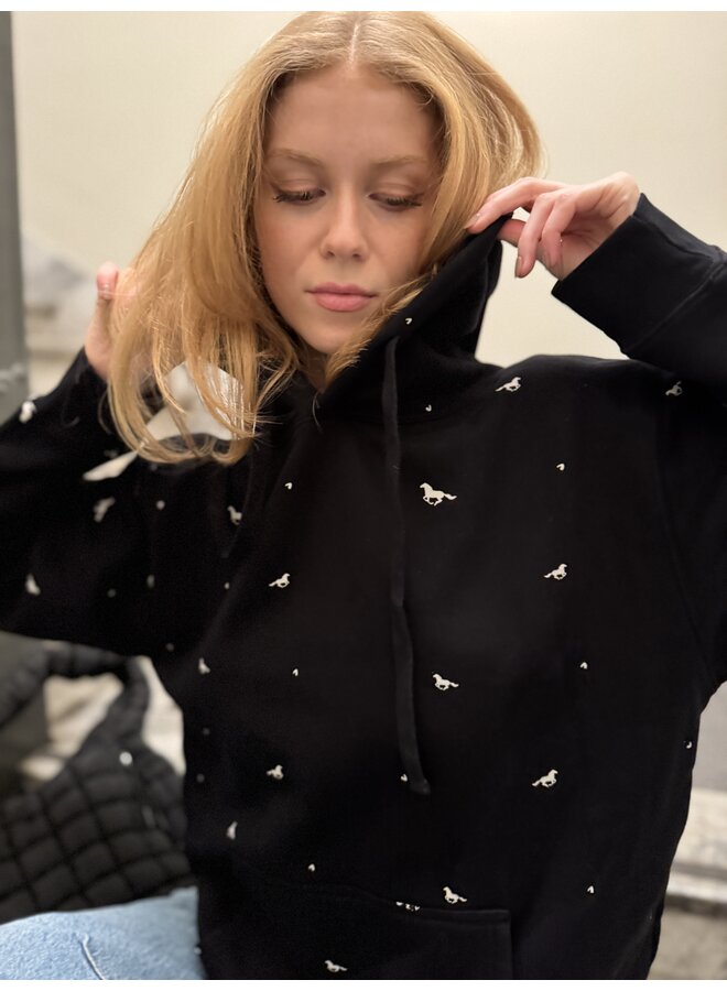 All Over Horse Hoodie