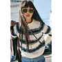 Frankie Cable Stripe Sweater