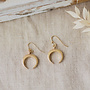 Upside Down Moon Earrings