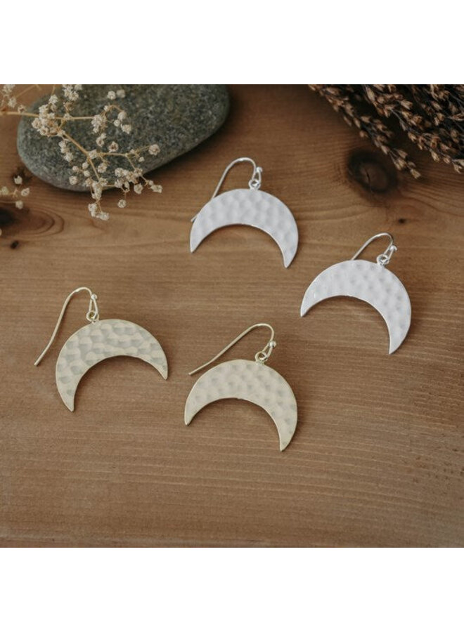 Tattoo Moon Earrings