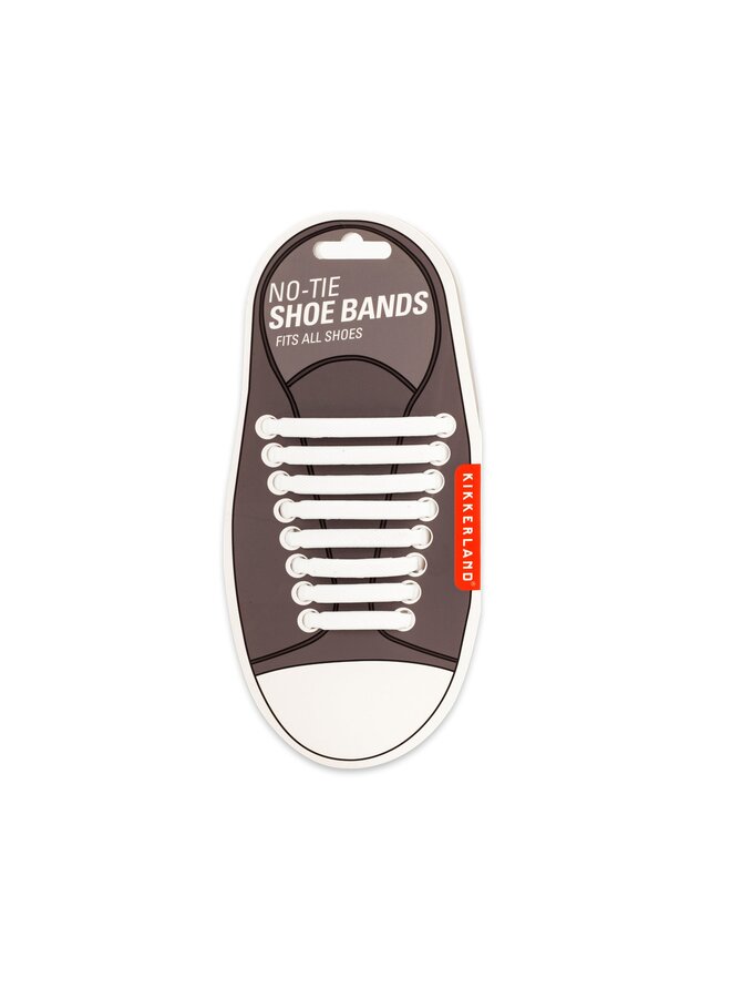 No Tie Shoe Bands - White