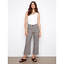 Gingham Cropped Linen Pants