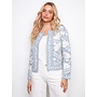 Embroidered Open Front Jacket