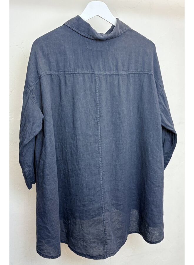 Button Up Linen Blouse