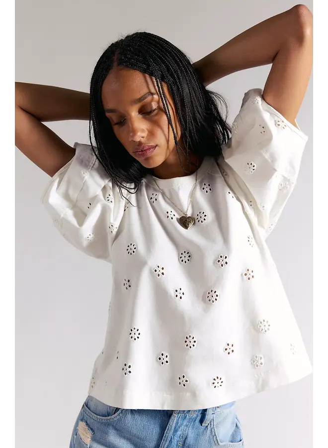 Jessie Eyelet Tee