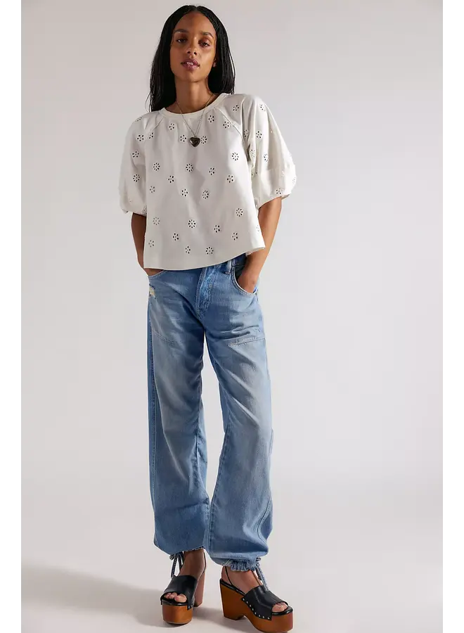 Jessie Eyelet Tee