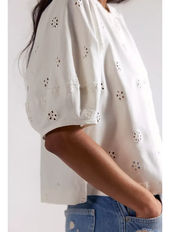 Jessie Eyelet Tee