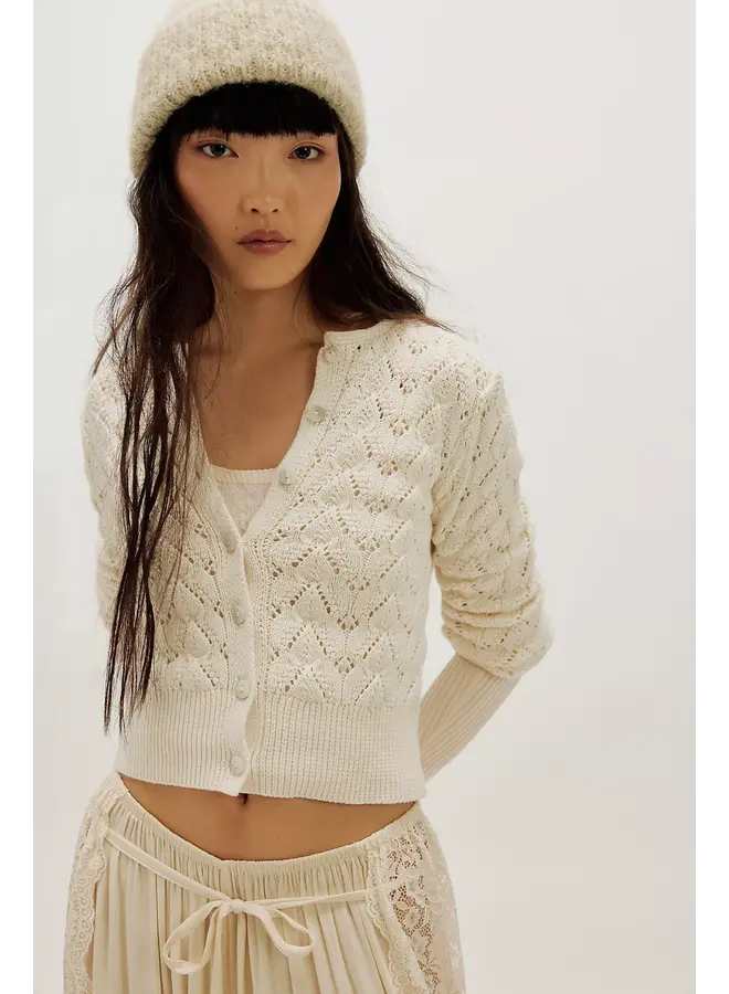 Pretty In Pointelle Cardi