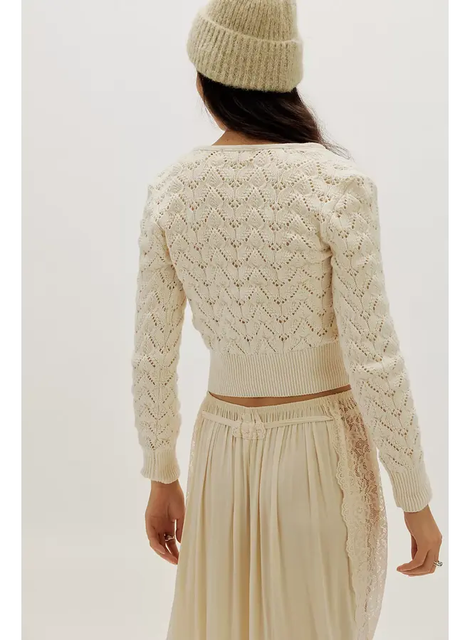 Pretty In Pointelle Cardi