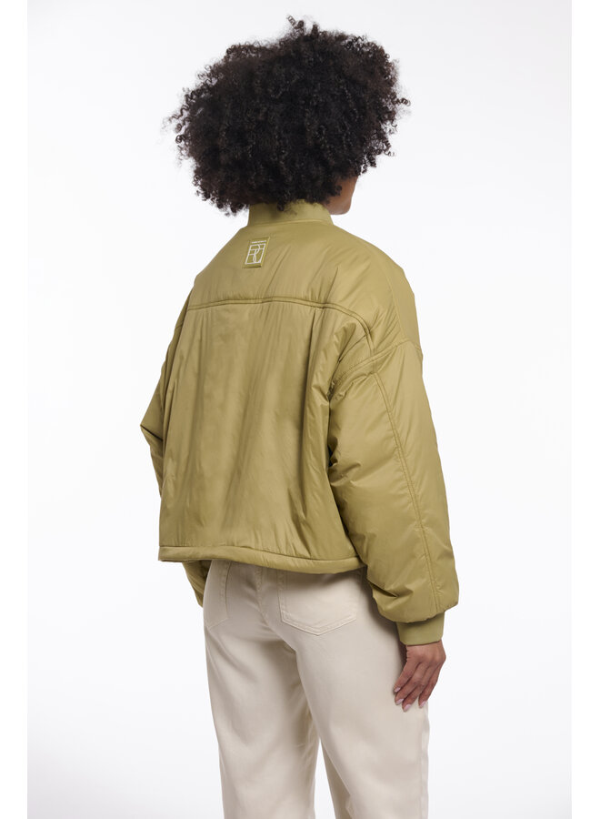 Hira Light Padded Cropped Bomber