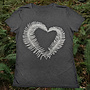 Wmn Fern Heart Crew -Tee