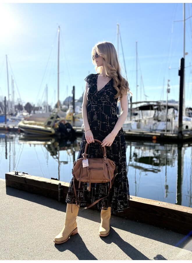 Cross Stitch Embroidered Midi