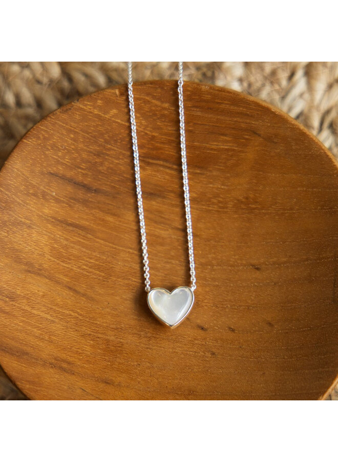 All Your Heart Necklace Mother of Pearl