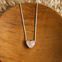All Your Heart Necklace Rose Quartz