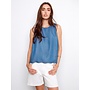 Scalloped Hem Sleeveless
