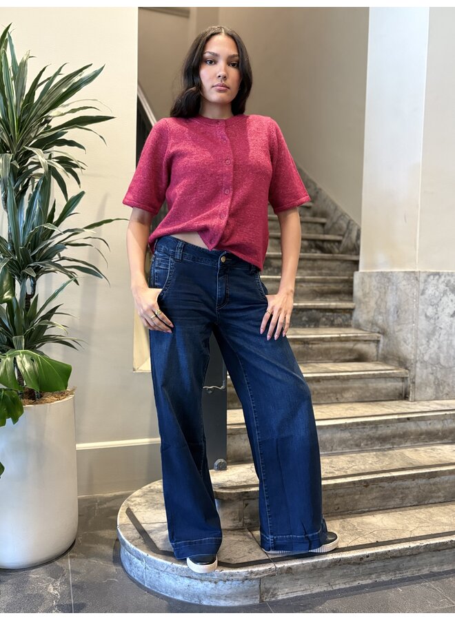 Meg High Rise Over Size Wide Stitch