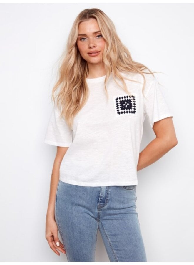 Crotchet Pocket T Shirt