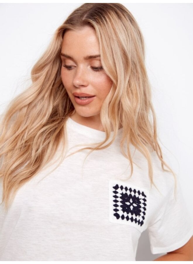 Crotchet Pocket T Shirt