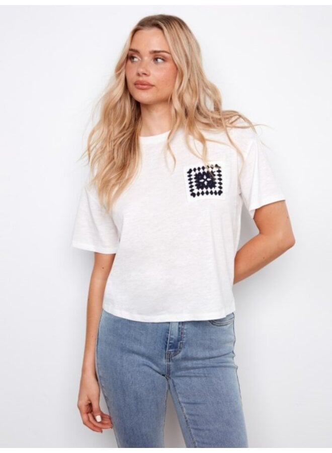 Crotchet Pocket T Shirt
