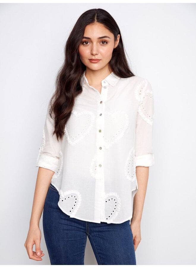 Textured Button Down Shirt