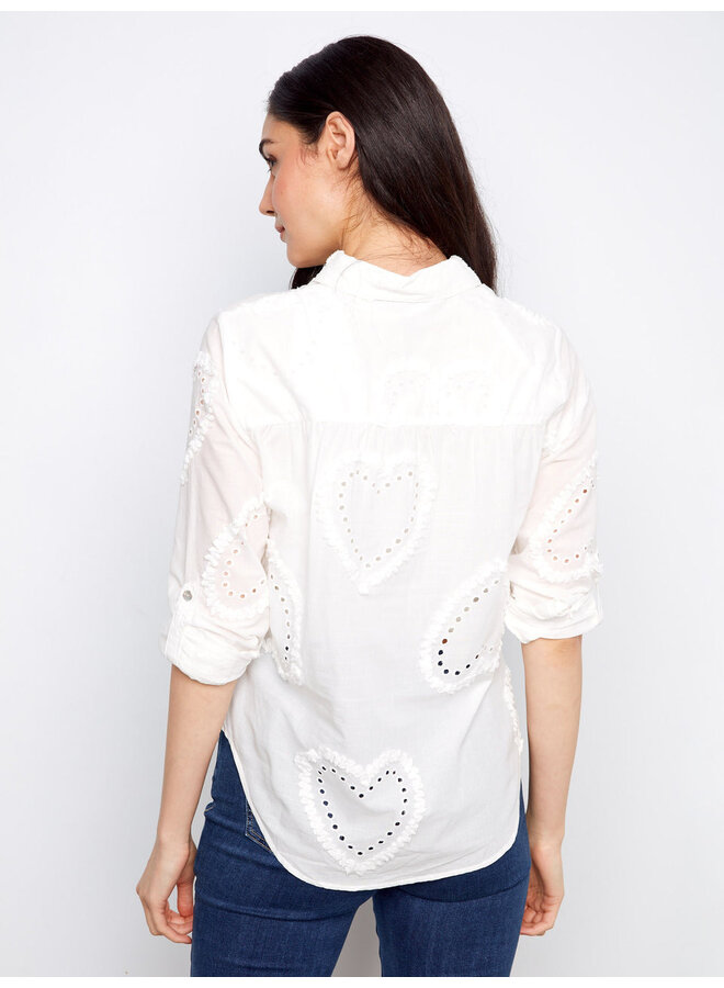 Textured Button Down Shirt