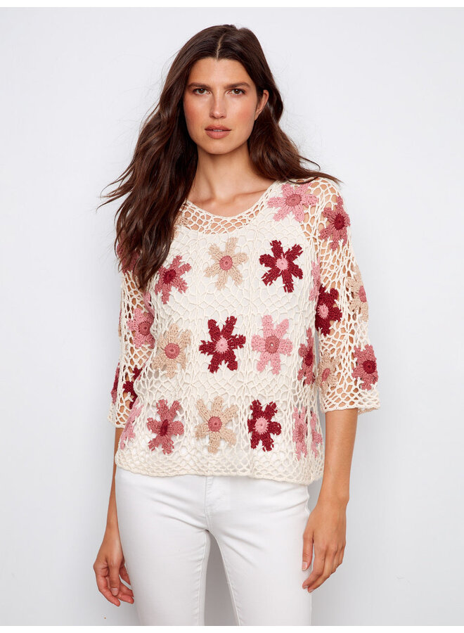Floral Crochet Top
