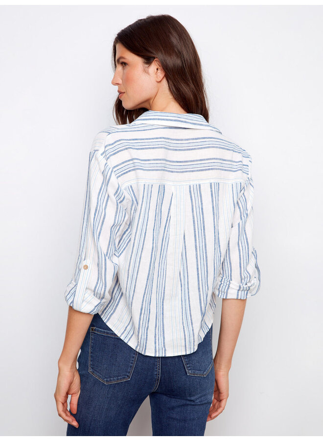 Linen Blend Front Twist