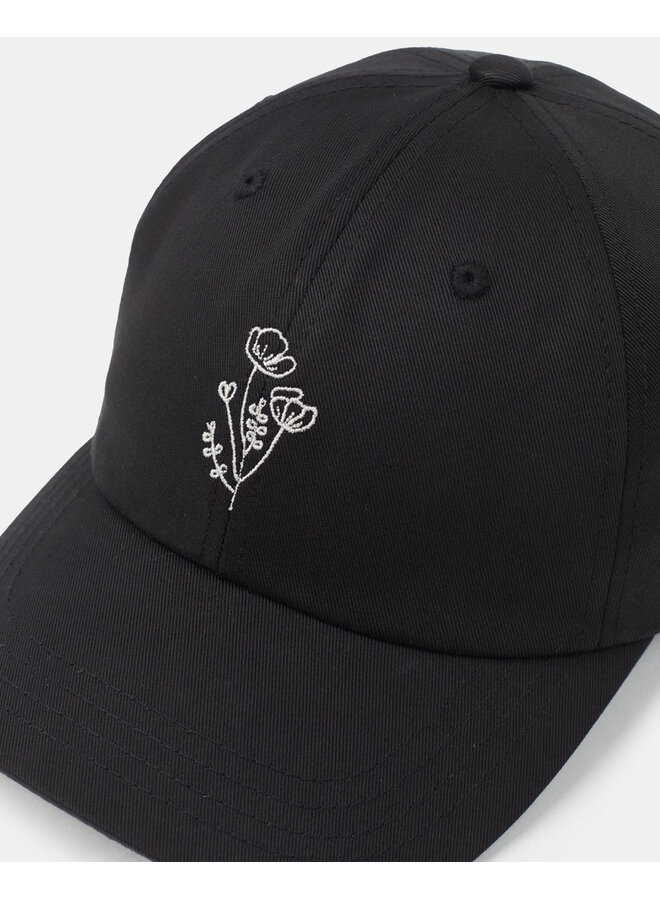 Daisy Embroidery Peak Hat