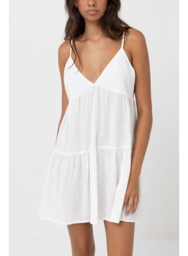 classic tiered mini dress