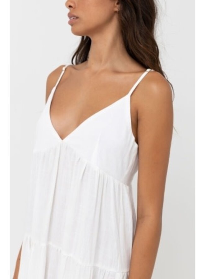 classic tiered midi dress