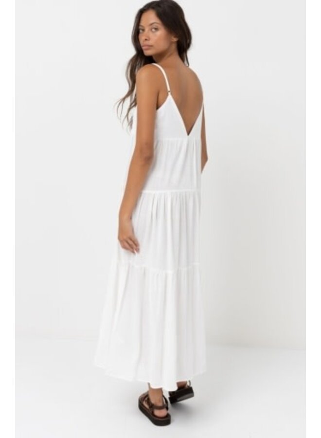 classic tiered midi dress