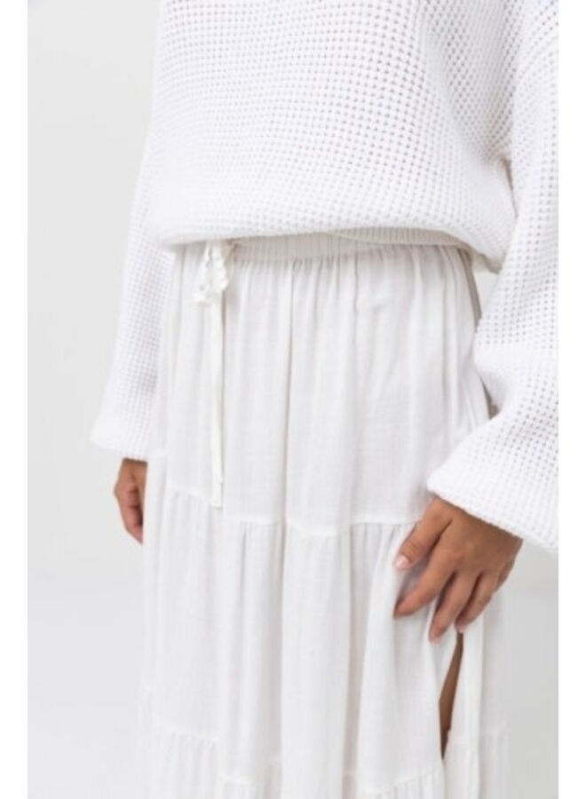 classic tiered maxi skirt