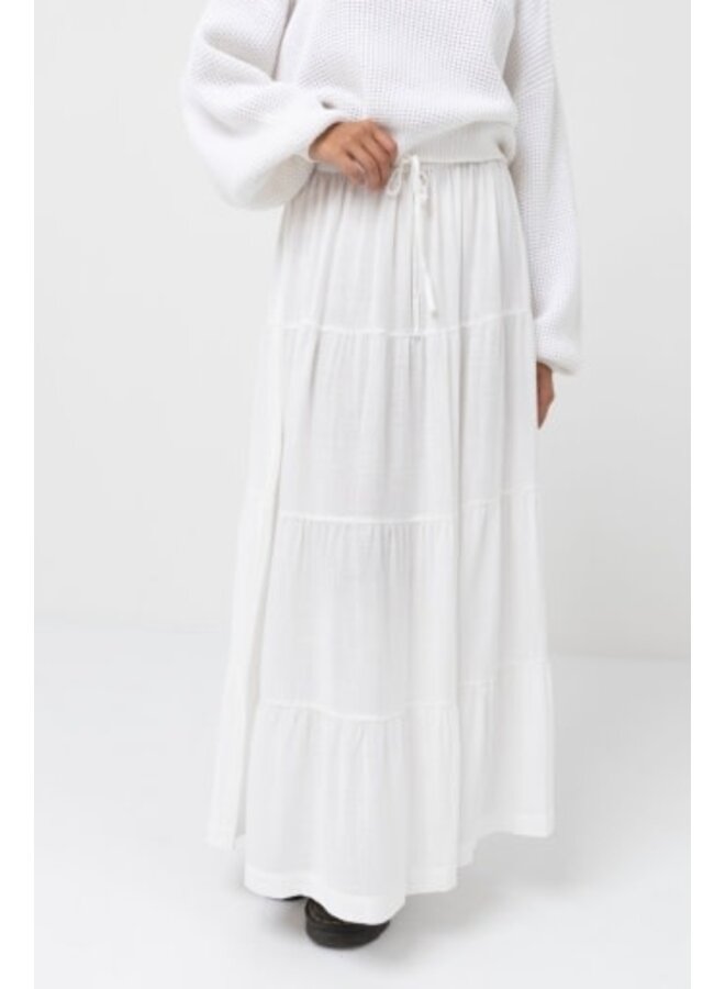 classic tiered maxi skirt