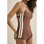 lily rib cross back surf short one piece