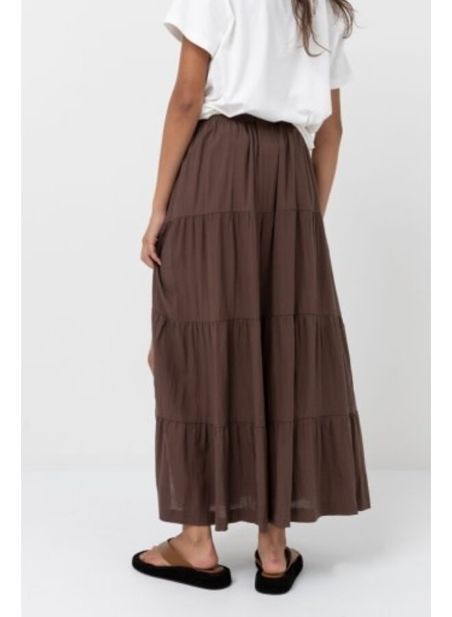 classic tiered maxi skirt