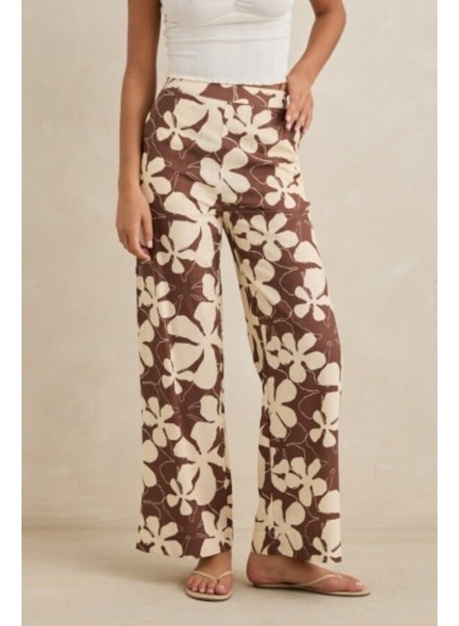 melia floral wide leg pant